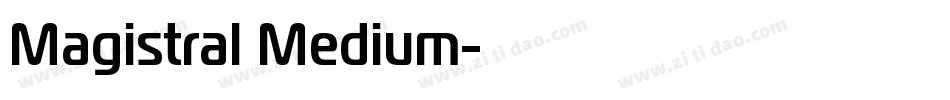 Magistral Medium字体转换